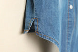 Purpdrank  Countryside Sleeve Denim Small Camisole Short Jacket for Women Plus Size Small Shawl Washed Shirt