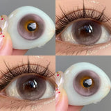 Purpdrank  Colored Contact Lenses Natural Lenses Yearly Beauty Lens Eye Contacts for Eyes Makeup, Parties Campus Travel Camping