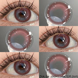 Purpdrank  1 Pair Cosplay Contact Lenses for Eyes Colored Fashion Pink Contacts Lens Purple Cosmetic Pupil Yearly Contact Lenses