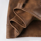 Purpdrank  Hotties Y2K Retro Brown Pu Leather Super Mini Shorts Women Sexy Low Waist Peach Hips Casual Streetwear Bottoms Night Clubwear