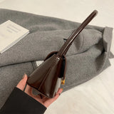 Purpdrank  Retro Women Underarm Shoulder Bag Flap Shape PU Leather Pure Color Armpit Bag 2024 New Luxury Designer Purses And Handbags