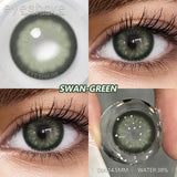 Purpdrank  2pcs Fashion Colored Contact Lenses High Quality Gray/ Brown Contact Lens Blue Eyes Contacts Yearly Green Makeup Lenses