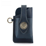 Purpdrank  New Genuine Leather Waist Bag Head Layer Cow Leather Wearable Waist Belt For Men Cycling Construction Field Men's Pack