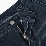 Purpdrank  Blue y2k Low Rise Flared Jeans 2000s Vintage Slim-fitting Denim Pants for Women Korean Fashion Women's Jeans Streetwear