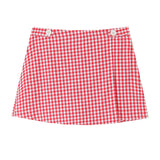 Purpdrank  2 colors 2025 Women Cotton Linen Mini Shorts Buttons High Waist Back Zipper Front Slit Skirt-Shorts