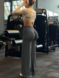 Purpdrank  Pilates Straight Yoga Pants Women's New Straight-Leg Hip-Lifting Slimming Fitness Sports Tight-Fitting Fitness Hip-Lifting Pants