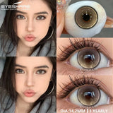 Purpdrank  1Pair Korean High Quality Lenses Color Contact Lenses for Eyes Purple Lenses Blue Eye Lens Soft Cosmetic Brown Contacts