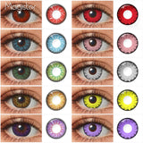 Purpdrank  Colorful Cosplay Contact Lenses Eye Lenses Multicolored Red Lenses For Eyes Halloween Contact Lens Beauty Pupils