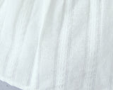 Purpdrank  White Spliced Lace Strap Open Buttons Slit Front Sexy Corset Women Summer Tank Tops Lacing up Bandage Bow Waist Crop Top