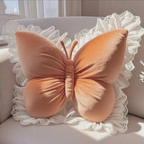 Purpdrank  Butterfly Shape Office Pillow Cushion Throw Pillow Pink Decorative Living Room Bow Bedroom Car Sofa Cushion Home Decoration