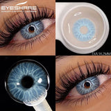 Purpdrank  1pair Natural Colored Contact Lenses Brown Eye Lenses Gray Makeup Eyes Pupils Lens Yearly Green Beautiful Pupils Yearly