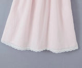Purpdrank  Sexy Pink Spliced Embroidery Lace Deep V neck Mini Sling Dress Women Adjust Bow Ribbon Back Backless Party Robe Holiday