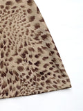 Purpdrank  Leopard Print V-neck Sexy Short Dress Women Summer 2025 New Fashion Street Backless A-line Spaghetti Strap Dresses