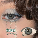 Purpdrank  2Pcs Natural Brown Colorcon Contacts Lenses Yearly OMG Series Korean New Fashion Gray Yearly Green Makeup Pupils