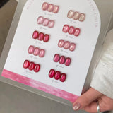 Purpdrank  Pink Peach Cat Magnetic Gel Nail Polish-CAT EYES High Transparency Easy Sparkling Shine,Perfect for Women Gift For Summer