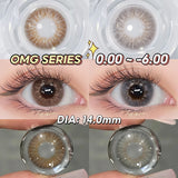 Purpdrank  New (0.00~-6.00) Prescription Contact Lenses With Degree Color Contact Lenses For Myopia Gray Lenses Eye Lenses