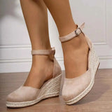 Purpdrank  15 Colors Big Size 43 Summer Bohemian Espadrilles Sandals Women Beach Vacation Shoes Comfy Walk High Heels Wedges Sandals