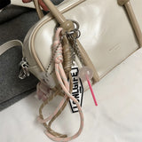 Purpdrank  Mini Square Top-handle Bags For Women Contrast Color Small Boston Shoulder Crossbody Bag 2025 New Luxury Designer Handbags