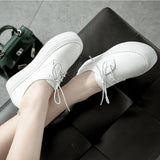 Purpdrank  Women's Shoes Platform Modis Female Moccasin All-Match Autumn Casual Sneaker Clogs Leather Fall New Small Summer Le