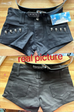 Purpdrank  Sexy Y2k Black Demin Shorts Women Summer Punk Style Low Waist Rivet Shorts Hot Girl Club Slim Fit Streetwear Jean Clothing
