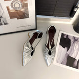 Purpdrank  Designer New 2025 Women Heeled Sandals Sexy Ponited Toe Chunky Shoes Summer Dress Party Luxury Woman Brand Pumps Sandalias Mujer
