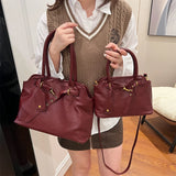 Purpdrank  Retro Underarm Shoulder Bags For Women 2025 Luxury Designer Handbag Two Sized Large Capacity Business Commute Shopper Tote