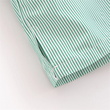 Purpdrank  autumn new women's clothing fashion temperament slim fit commuting versatile striped printed shirt top shorts set