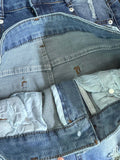 Purpdrank  European and American Summer New Sexy High Waist Tight Piercing High Elasticity Jeans for Women Denim Shorts Plus Size