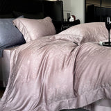 Purpdrank  600TC Lyocell Bamboo Fiber Soft Silky Cool Feeling Bedding Set Vintage jacquard Duvet Cover Bed Sheet/Fitted Sheet Pillowcases