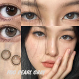Purpdrank  1 Pair Big Eye Korean Lenses Colored Contact Lenses with Degree Myopia Lenses Green Lenses Black Lenses Prescription
