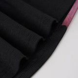 Purpdrank  Y2k Sexy Print Autumn O Neck Long Sleeve Slim Streetwear Fashion Knitted T-Shirts