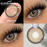 Purpdrank  1 Pair New Natural Color Contact Lenses Brown Lenses Beauty Fashion Gray Pupils Lens Blue Lenses with High Quality Lens