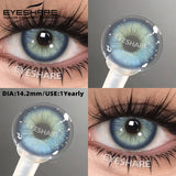 Purpdrank  1pair Colored Contact Lenses Soft Brown Eye Contacts High Quality Gray Beauty Pupils Yearly Korean Pink Eyes Lenses
