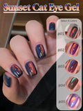 Purpdrank  10ML Red Wine Cat Magnetic Gel Nail Polish Glitter Semi Permanant Soak Off UV LED Gel Varnish For Manicure DIY Nail Supplies