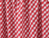 Purpdrank  Romantic Red Plaid Wood ears Ruffles Spliced Slash Shoulder Short Sleeve Dress Women Ruffles Hem Loose Mini Dresses Vestidos