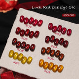 Purpdrank  10ML Red Wine Cat Magnetic Gel Nail Polish Glitter Semi Permanant Soak Off UV LED Gel Varnish For Manicure DIY Nail Supplies