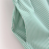 Purpdrank  autumn new women's clothing fashion temperament slim fit commuting versatile striped printed shirt top shorts set