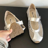 Purpdrank  Mesh Breathable Flat Shoes Women Fashion Round Toe Shallow Casual Shoes Concise Comfortable Soft Bottom Brand Designer Shoes