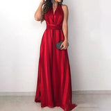 Purpdrank  Summer Casual Party Dress Elegant Deep V-neck Sleeveless Evening Dress Office Fashion Striped Hight Waist Pleat Long Dress