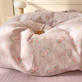 Purpdrank  Plaid Style Comforter Cover Single/Double Duvets Cover 100% Cotton Blanket Cover Girls Boys Room Quilt Cover 이불커버(No Pillowcase)