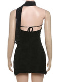 Purpdrank  Sexy backless black mini summer dress women bodycon short evening party dresses woman clothing elegant birthday dress vestidos