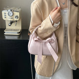 Purpdrank  Bow Knot Mini Top-handle Bags For Women 2025 Spring Latest Trend Designer Purses And Handbag Luxury Shoulder Crossbody Bag