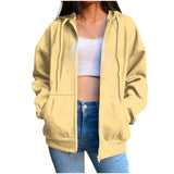 Purpdrank  Women's Long Sweatshirt Thickened Autumn Winter Style Couple Lazy Person Long-Term Spot Series Casual Comfortable Top