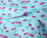 Purpdrank  Sexy Mesh Blue Fruit Print Elastic Strap Short Sleeve Dress Bow Square Collar Mini Tank Dresses Slim Fit Woman Robe