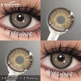 Purpdrank  New Colored Contact Lenses 1 Pair Fashion Blue Eyes Lenses Gray Pupils High Quality Brown Lenses Green Eyes Contacts