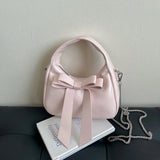 Purpdrank  Bow Knot Mini Top-handle Bags For Women 2025 Spring Latest Trend Designer Purses And Handbag Luxury Shoulder Crossbody Bag