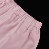 Purpdrank  Trousers Suit Office Lady Outfits Elegant Women Loose Two Piece Set Sleeveless Lace Up Vest Top Elastic Waist Wide Leg Pants Set