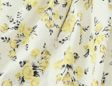 Purpdrank  European style new women's fashion versatile temperament flower print poplin midi suspender back dress