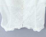 Purpdrank  White Spliced Mesh Lace Sexy Corset Women Summer Tank Tops Wood ears V neck Front Buttons Slim Through Buttons Crop Top
