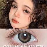 Purpdrank  Fish Brown Colored Contact Lenses for Eyes Natural Yearly Contact Lens Big Beauty Pupil Degrees Prescription Myopia